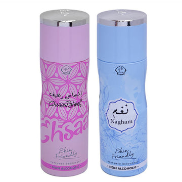 Tayyib Ehsaas Raheef & Nagham Non Alcoholic Deodorant Combo Pack of 2 x 200 ml